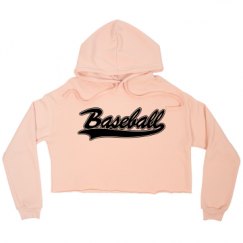 Ladies Relaxed Fit Cropped Fleece Hoodie