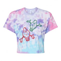 Women's Tie Dye Crop Top Tee