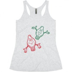 Ladies Slim Fit Super Soft Racerback Triblend Tank