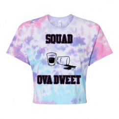Women's Tie Dye Crop Top Tee