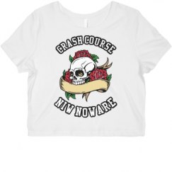 Ladies Slim Fit Crop Top Tee