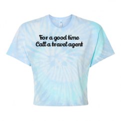 Women's Tie Dye Crop Top Tee