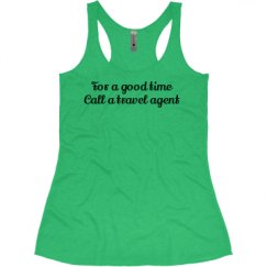 Ladies Slim Fit Super Soft Racerback Triblend Tank