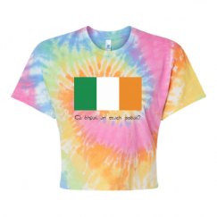 Women's Tie Dye Crop Top Tee