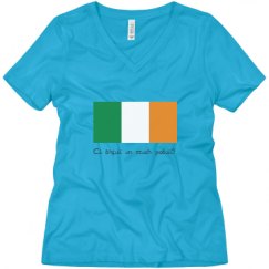 Ladies Relaxed Fit V-Neck Tee