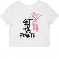 Ladies Slim Fit Crop Top Tee