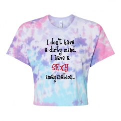 Women's Tie Dye Crop Top Tee