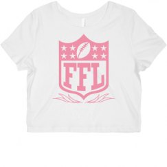 Ladies Slim Fit Crop Top Tee