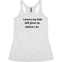 Ladies Slim Fit Super Soft Racerback Triblend Tank