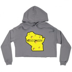 Ladies Relaxed Fit Cropped Fleece Hoodie