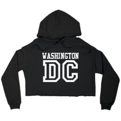 Ladies Relaxed Fit Cropped Fleece Hoodie