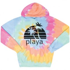 Unisex Tie-Dye Fleece Hoodie