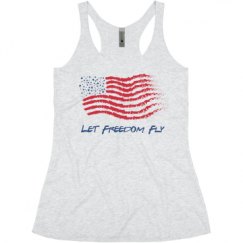 Ladies Slim Fit Super Soft Racerback Triblend Tank