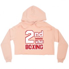 Ladies Relaxed Fit Cropped Fleece Hoodie