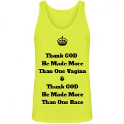 Unisex Jersey Neon Tank Top