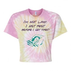 Women's Tie Dye Crop Top Tee