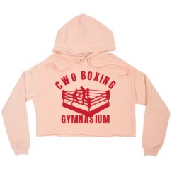 Ladies Relaxed Fit Cropped Fleece Hoodie