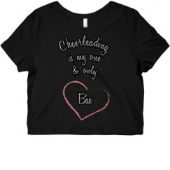 Ladies Slim Fit Crop Top Tee