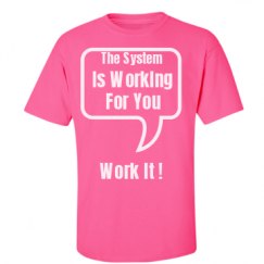 Unisex Ultra Cotton Safety Neon Crewneck Tee