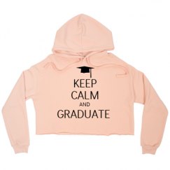 Ladies Relaxed Fit Cropped Fleece Hoodie