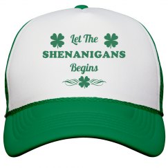 Let The Shenanigans Begins St Patricks Hat