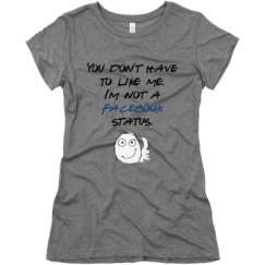 Ladies Slim Fit Super Soft Triblend Tee