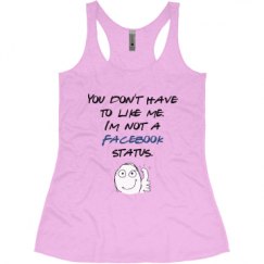 Ladies Slim Fit Super Soft Racerback Triblend Tank