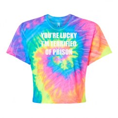 Women's Tie Dye Crop Top Tee