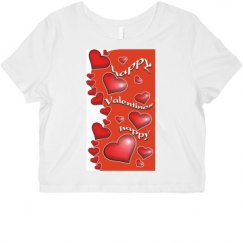 Ladies Slim Fit Crop Top Tee