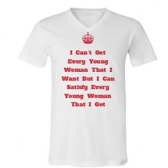 Unisex V-Neck Jersey Tee