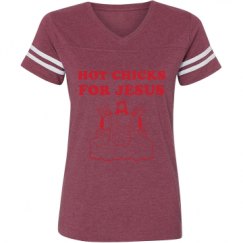 Ladies Relaxed Fit Vintage Sports Tee