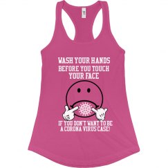 Ladies Relaxed Fit Racer Back Corona Virus Tank