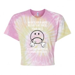 Women's Tie Dye Crop Top Tee