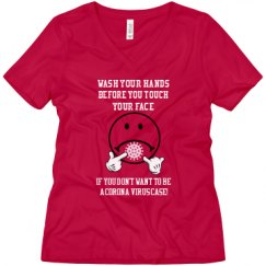 Ladies Relaxed Fit V-Neck Tee