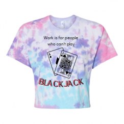 Women's Tie Dye Crop Top Tee