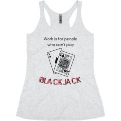 Ladies Slim Fit Super Soft Racerback Triblend Tank