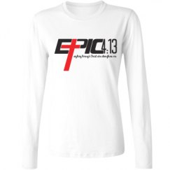 Ladies Relaxed Fit Basic Long Sleeve Tee