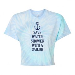 Women's Tie Dye Crop Top Tee