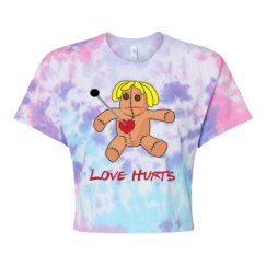 Women's Tie Dye Crop Top Tee