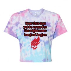 Women's Tie Dye Crop Top Tee