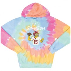 Unisex Tie-Dye Fleece Hoodie