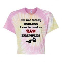 Women's Tie Dye Crop Top Tee