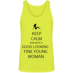 Unisex Jersey Neon Tank Top