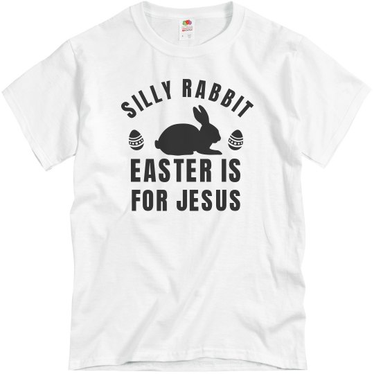 Silly Rabbit Easter is for Jesus Funny Toddler Raglan 3//4 Sleeve Baseball Tee