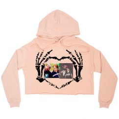 Ladies Relaxed Fit Cropped Fleece Hoodie