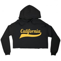 Ladies Relaxed Fit Cropped Fleece Hoodie