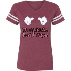 Breast Cancer Vintage Sports Cut