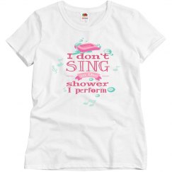 Singing in the shower