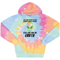 Unisex Tie-Dye Fleece Hoodie