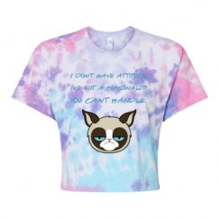 Women's Tie Dye Crop Top Tee